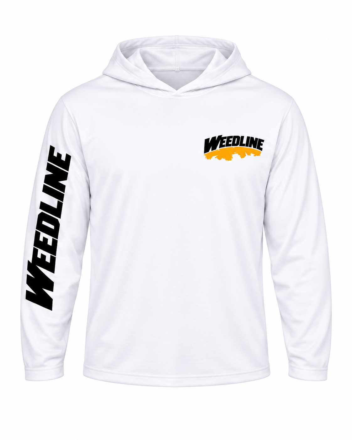 Weedline Classic - Hooded Long Sleeve - White