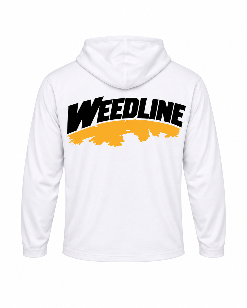 Weedline Classic - Hooded Long Sleeve - White