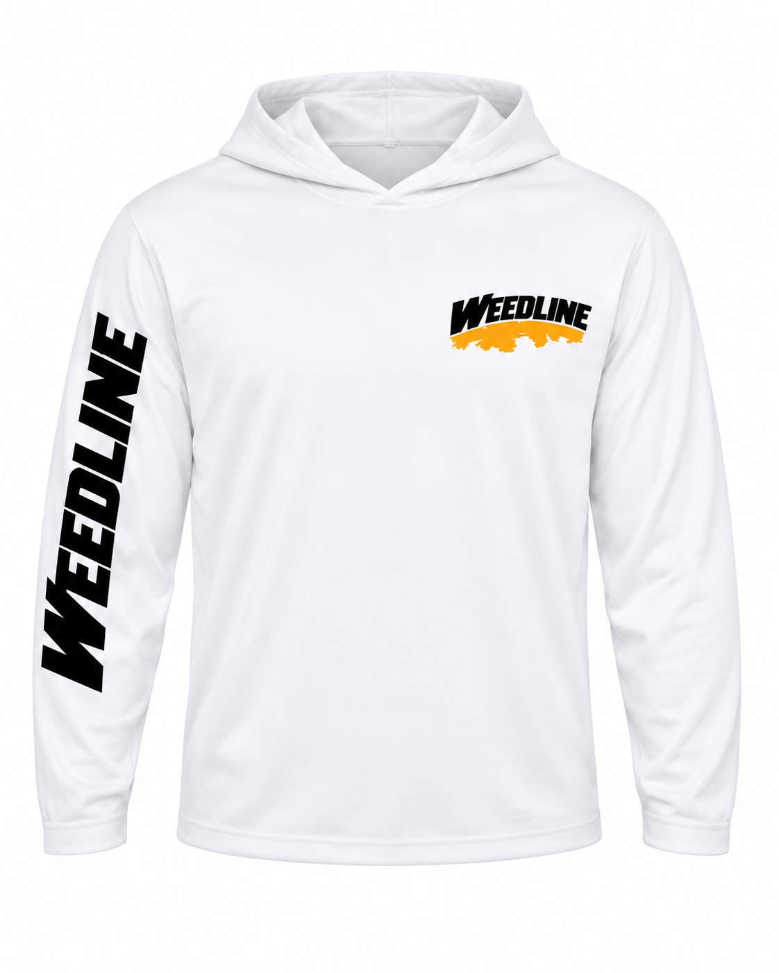 Weedline Signature - Hooded Long Sleeve - White