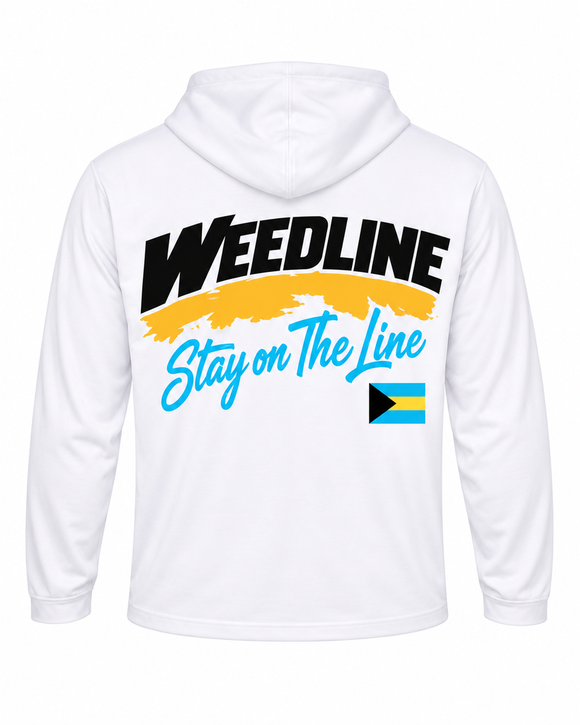 Weedline Signature - Hooded Long Sleeve - White