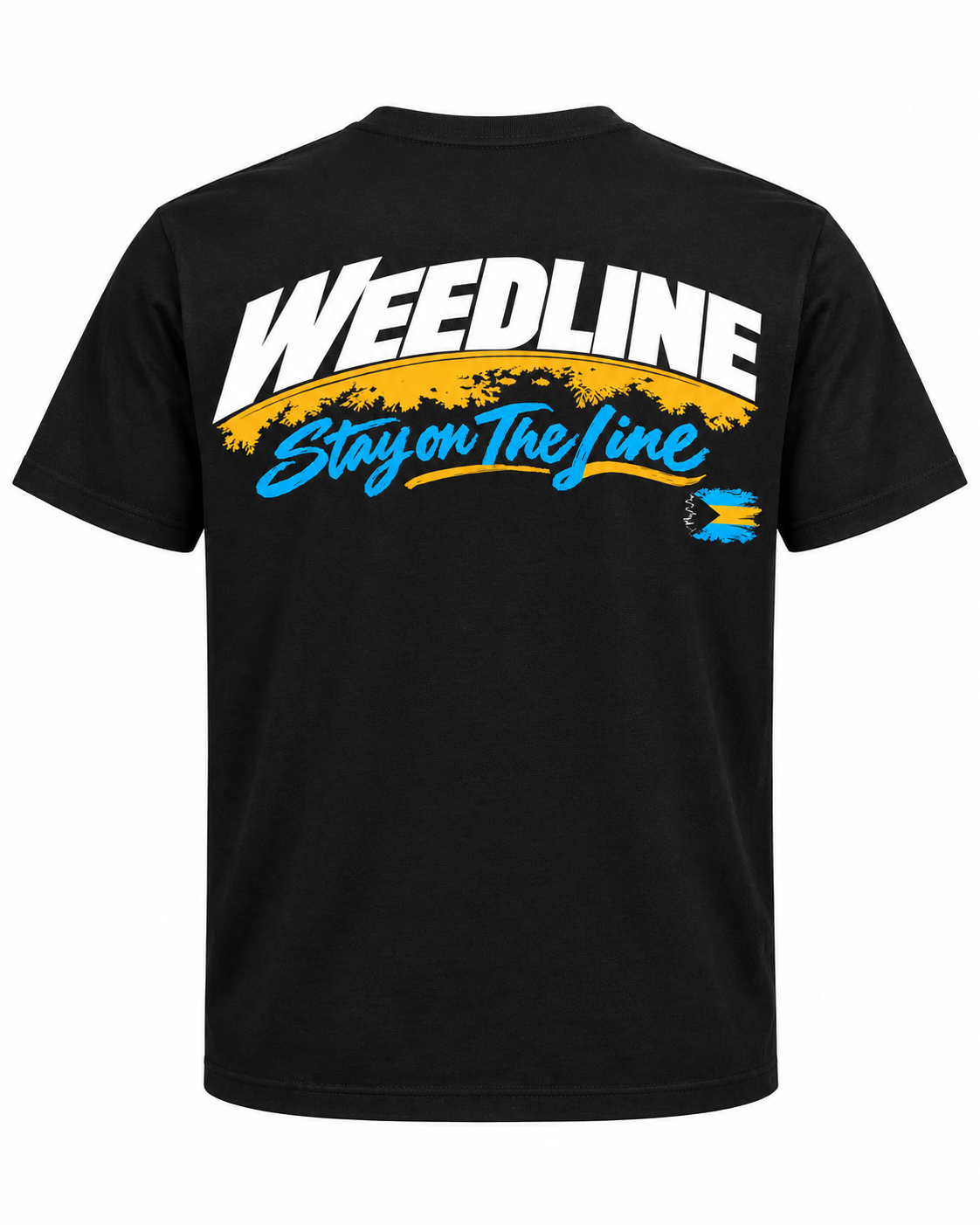 Weedline Signature - Stay on the Line T - Black