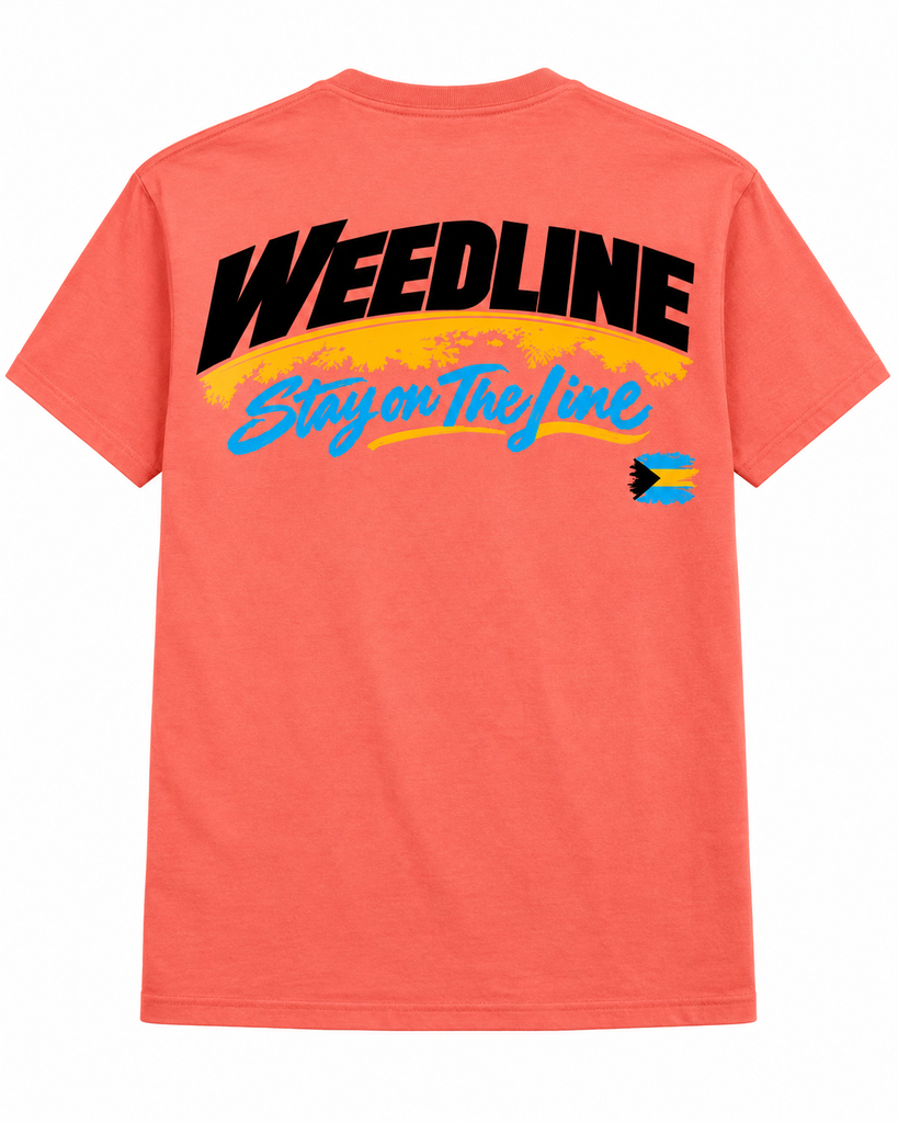 Weedline Signature - Stay on the Line T - Coral