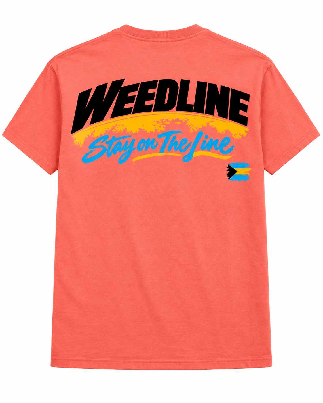 Weedline Signature - Stay on the Line T - Coral