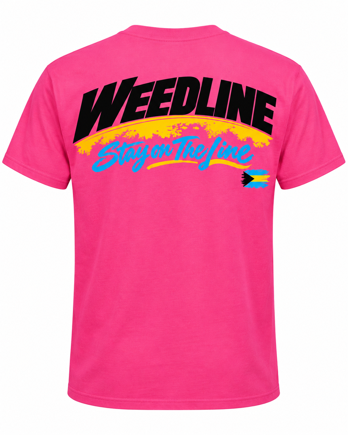 Weedline Signature - Stay on the Line T - Hot Pink