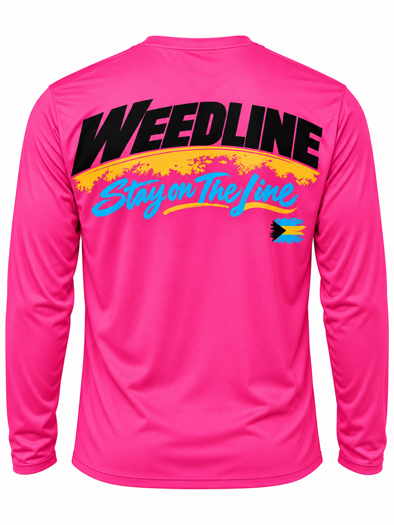 Weedline Signature - Stay on the Line Long Sleeve - Hot Pink