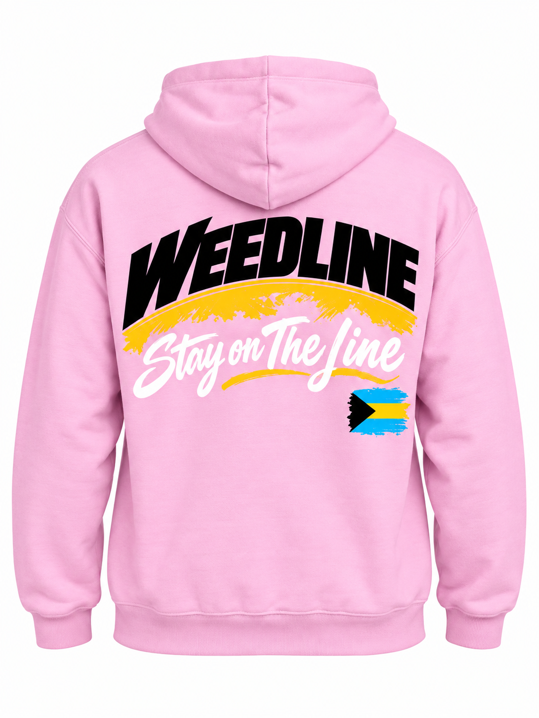 Weedline Signature Hoodie - Stay on the Line - Light Pink
