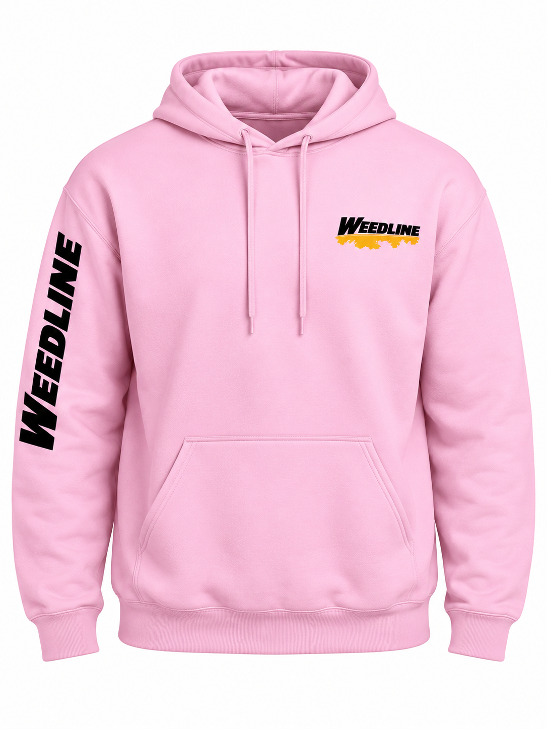 Weedline Signature Hoodie - Stay on the Line - Light Pink
