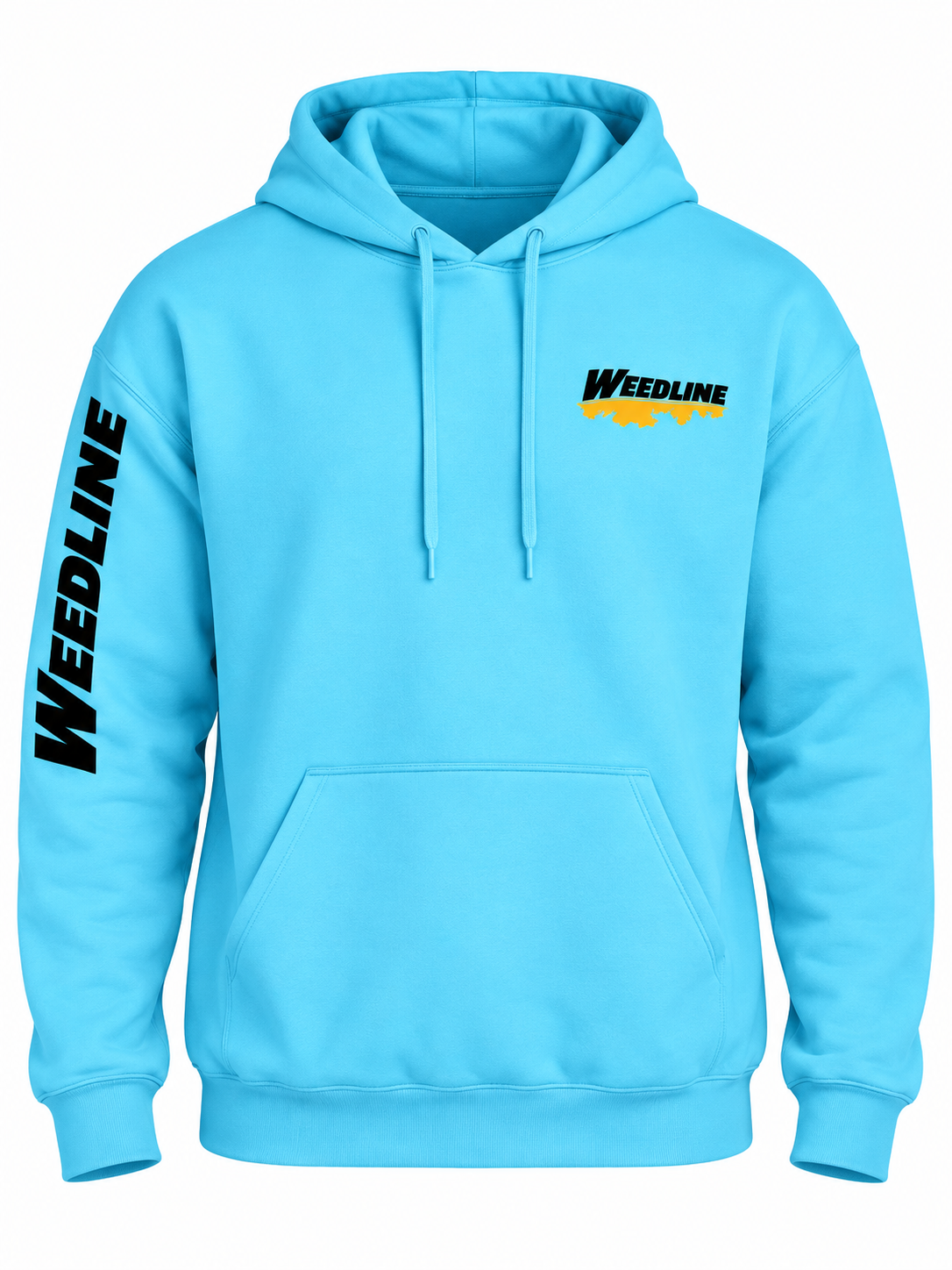 Weedline Signature Hoodie - Stay on the Line - Sky Blue