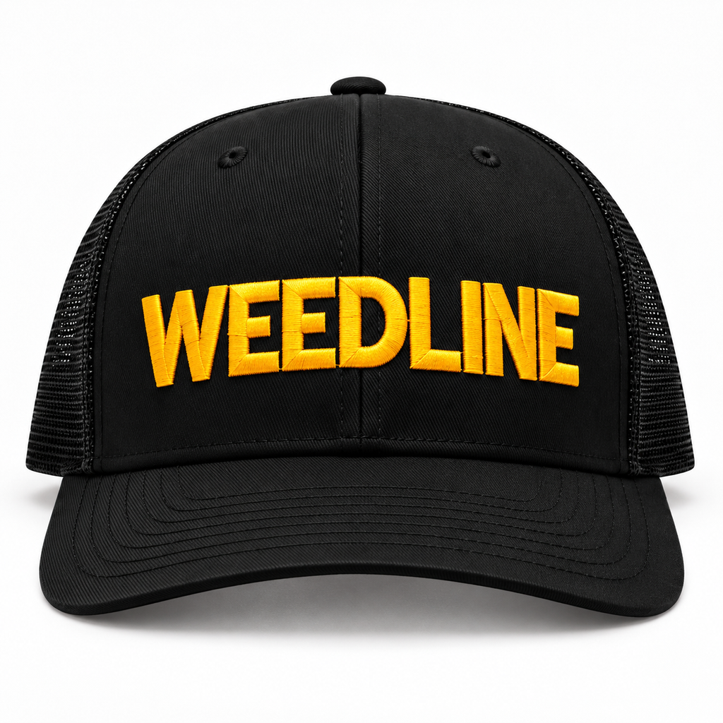 Weedline Classic - Gold on Black Hat