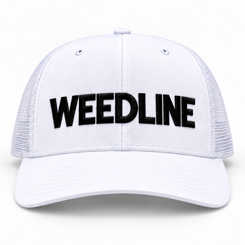 Weedline Classic - Black on White Hat