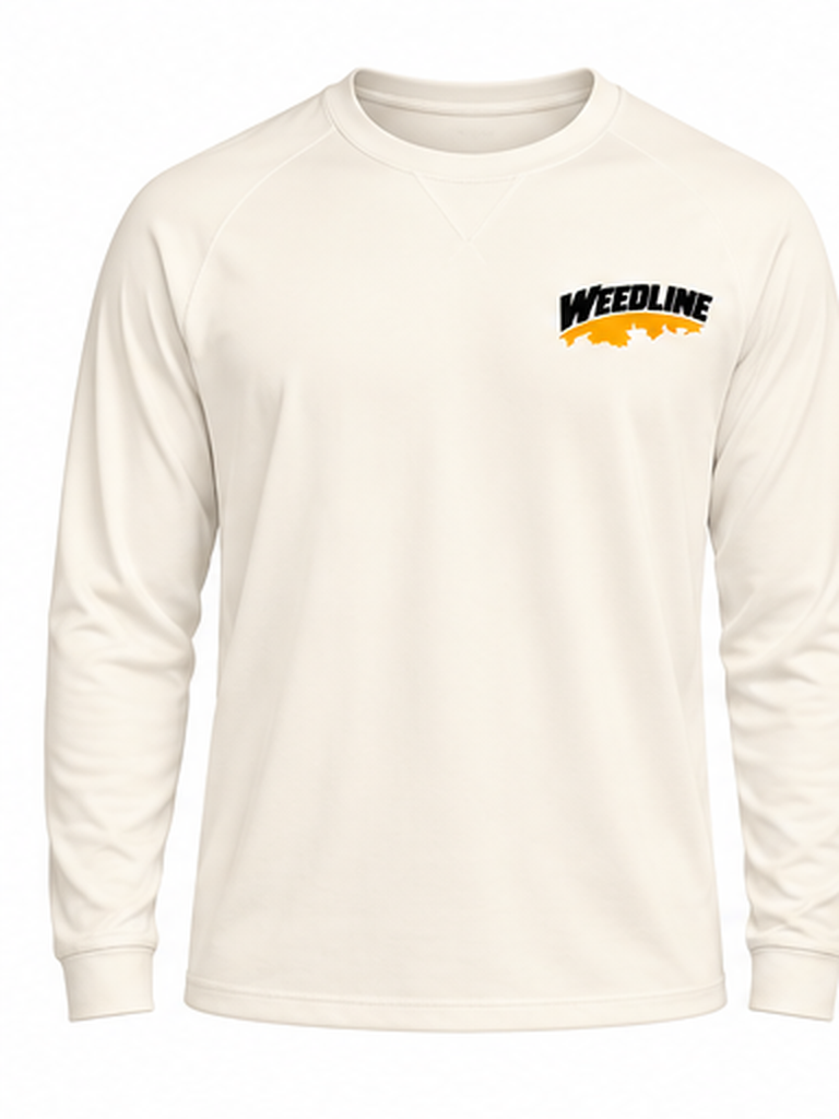 Featherweight - Long-sleeved Classic Crewneck - Gardenia