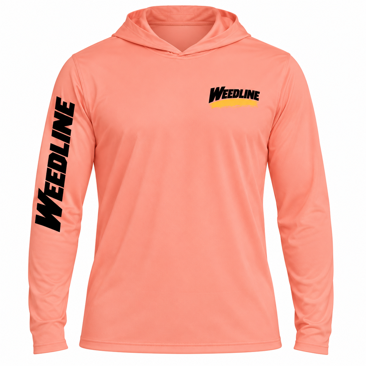 Weedline Signature - Hooded Long Sleeve - Coral