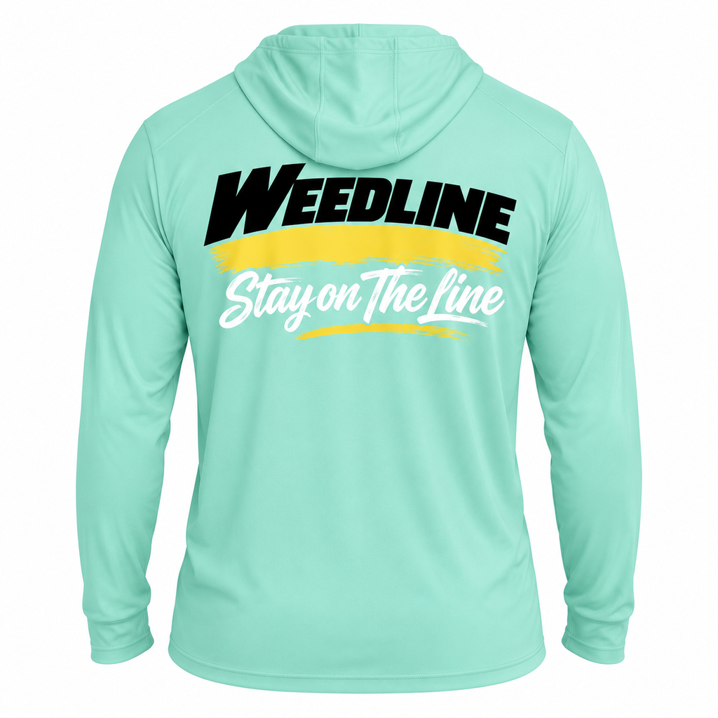 Weedline Signature - Hooded Long Sleeve - Sea Foam