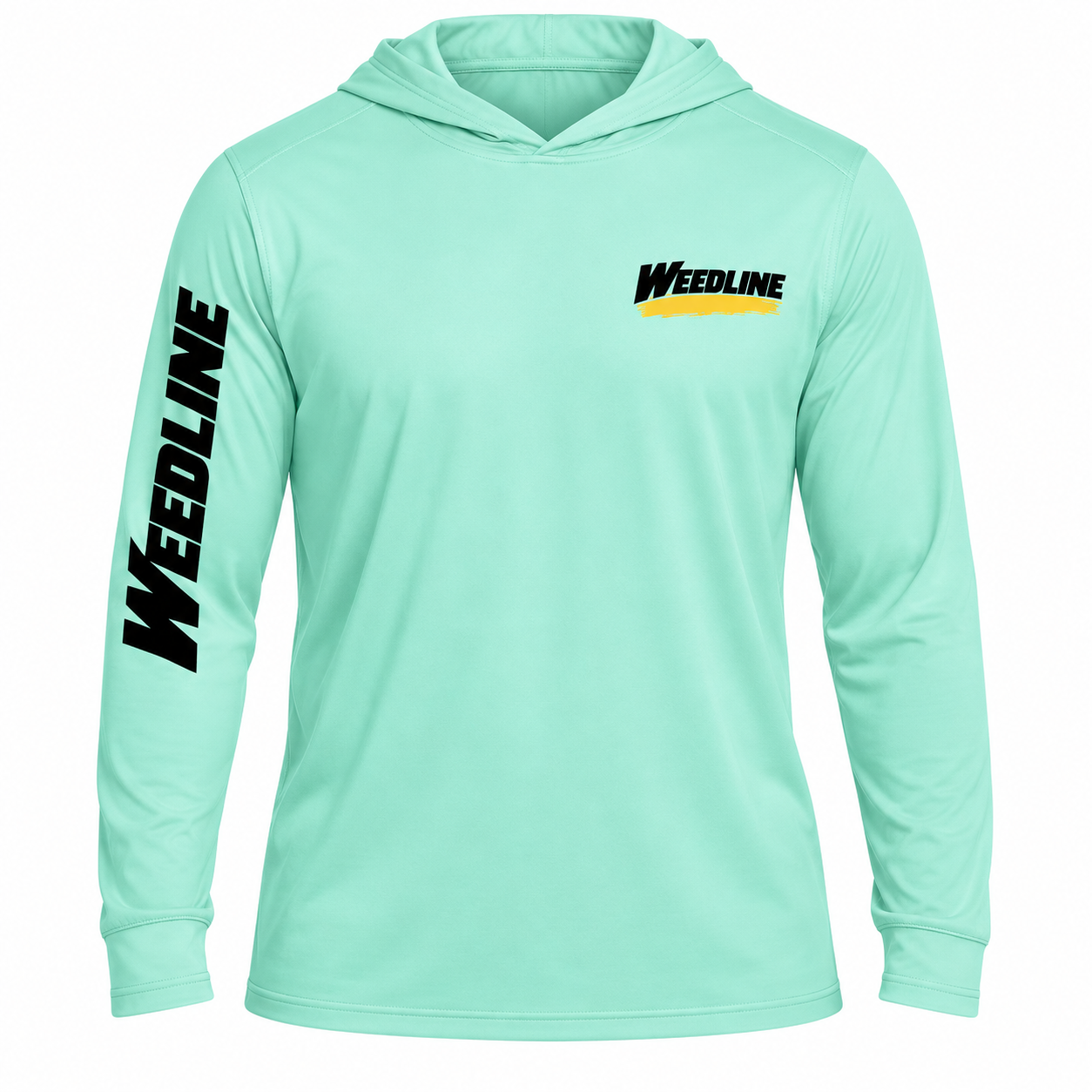 Weedline Signature - Hooded Long Sleeve - Sea Foam