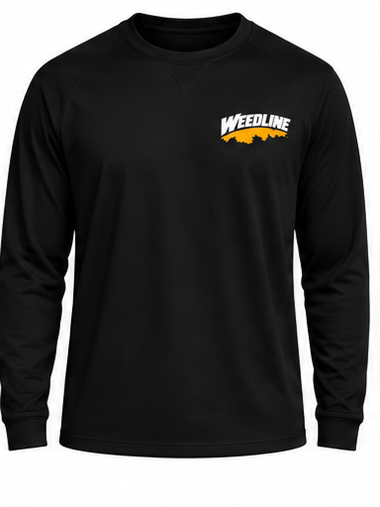 Featherweight - Long Sleeve Signature Crewneck - Black
