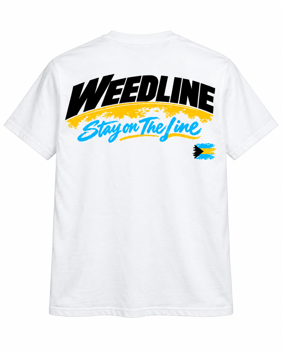 Weedline Signature - Stay on the Line T - White