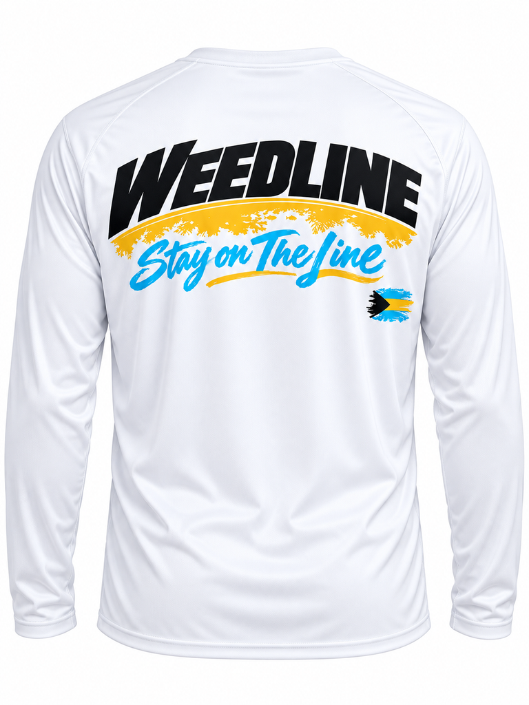 Weedline Signature - Stay on the Line Long Sleeve - White
