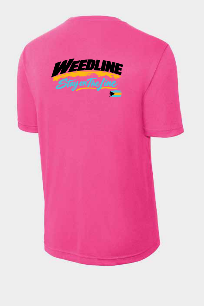 Weedline Signature - Stay on the Line T - Hot Pink