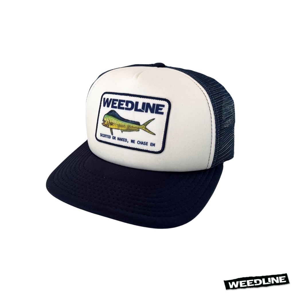 Weedline "Chase Em" Navy/White Hat