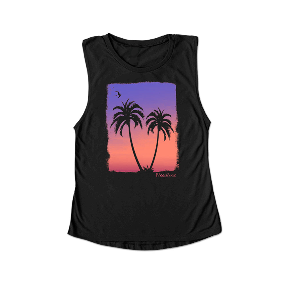 Weedline Fishing Apparel, Ladies Best Palm Trees Tank Top