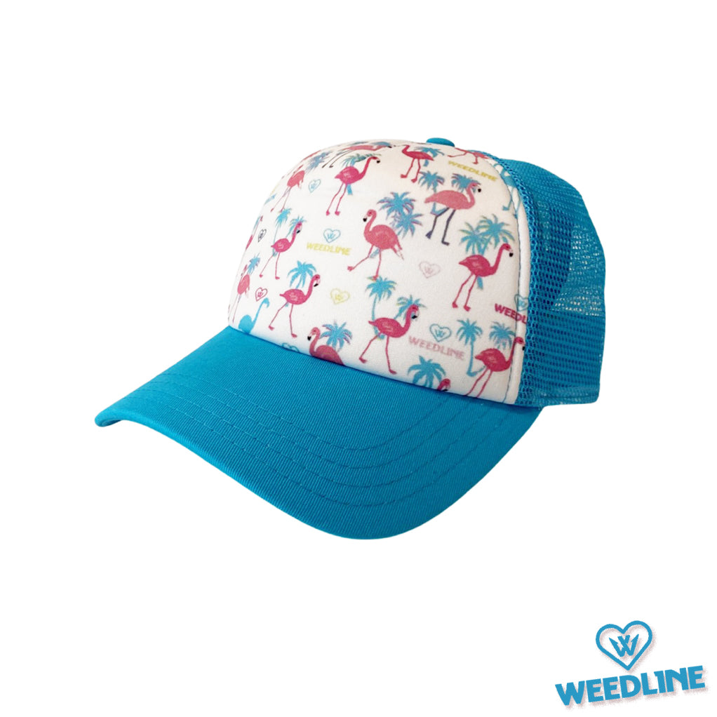 Weedline Fishing Apparel: Strange Bird Flamingo Trucker Hat